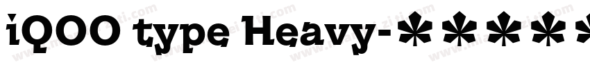 iQOO type Heavy字体转换